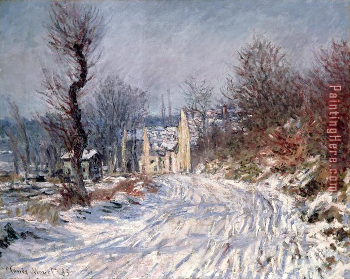 Claude Monet The Road to Giverny in Winter